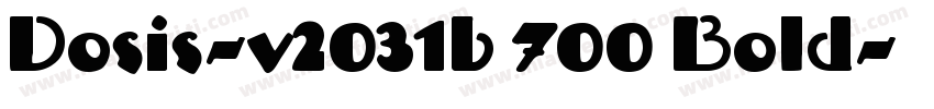 Dosis-v2031b 700 Bold字体转换